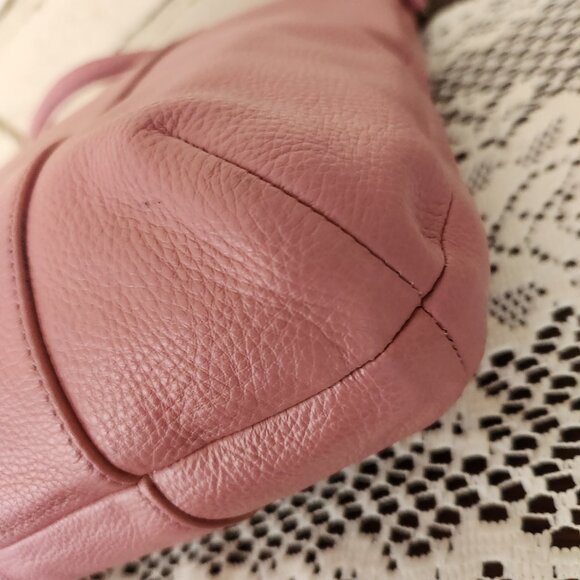 Like New Coach Madison Isabelle Pink Leather Shoulder Bag Purse - Picture 13 of 17